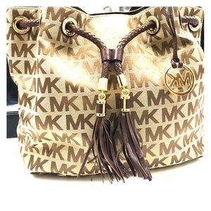 Michael Kors Authentic Tan/brown golden  big bag